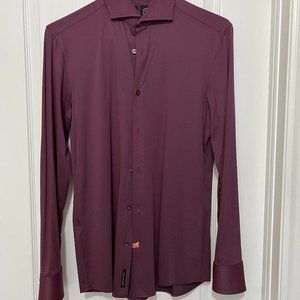 Hugo Boss Men's Plum Long Sleeve Dress Shirt